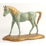 North Light large resin figure of a horse on a plinth, height 24cm. This was removed from the