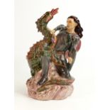 Pegyy Davies figure St George and the Dragon. Limited edition 107/350