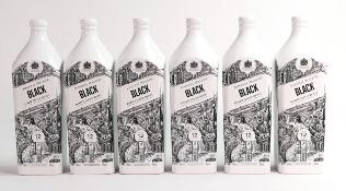 Wade Johnnie Walker Black Label Whisky ceramic decanters. These were removed from the archives of