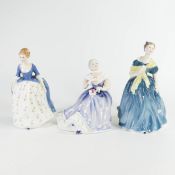 Royal Doulton Lady Figures to include Adrienne Hn2304, Alison Hn2336 & Happy Anniversary Hn3097(3)
