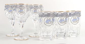 De Lamerie Fine Bone China Rope & Tassel Patterned Tumblers & Wine Glasses , specially made high end