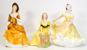 Royal Doulton Lady Figures to include Sandra Hn2275, Judith Hn2278 & Ninette Hn2379 (3)