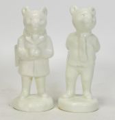 Two Unusual Plaster Figures of Rupert The Bear, based on the Beswick Rupert & His Friends Series(2)