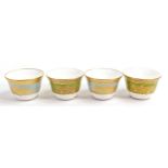 De Lamerie Fine Bone China heavily gilded Tea Bowls, specially made high end quality item, Made in