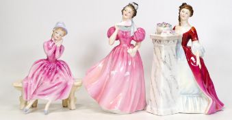 Royal Doulton Lady Figures to include Camilla Hn2222, Rendezvous Hn2212 & Young Dreams Hn3176(3)