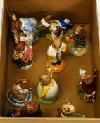Royal Doulton Bunnykins to include Gardener DB156, Family photograpgh DB1, Goodnight DB157, Easter