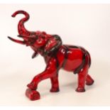 Peggy Davies large Ruby Fusion figure Elephant: Limited edition, height 23cm.