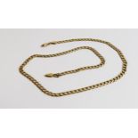 9ct gold 18 inch necklace, 10.5g.