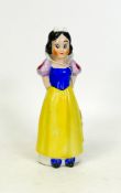 Genuine Walt Disney copyright ceramic Snow White toothbrush holder , marked foreign, 15cms high