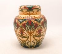 Moorcroft Star of Bethlehem ginger jar made for Macintyre designed by Rachel Bishop. Height 16cm,