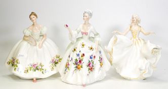 Royal Doulton Lady Figures to include Sweat Seventeen Hn2734, Diana Hn2468 & Samantha Hn3304(3)