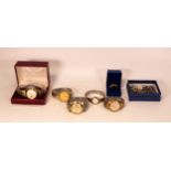 A collection of Gents vintage wristwatches including Citizen, Oris, Avia and some ladies costume