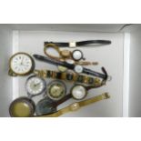 A collection of watches including Smith Empire, Ingersoll , French & similar pocket watches,