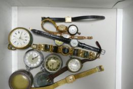 A collection of watches including Smith Empire, Ingersoll , French & similar pocket watches,