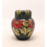 Moorcroft ginger jar & cover decorated in a floral design, dated 2002,h.11.5cm,boxed.