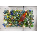 A large Collection of vintage Toy Glass Marbles
