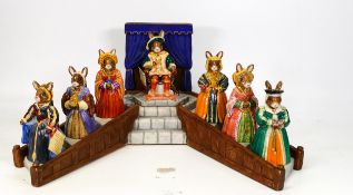 Royal Doulton Bunnykins from the Tudor Collection comprising of Henry VIII DB305, Anne Boleyn DB307,