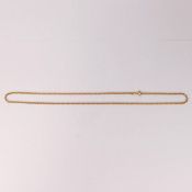 9ct gold belcher chain 48cm long, 4.25g.