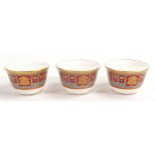 De Lamerie Fine Bone China heavily gilded Tea Bowls, specially made high end quality item, Made in