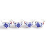 De Lamerie Fine Bone China heavily gilded Tea Bowls, specially made high end quality item, Made in