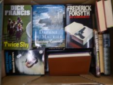 A collection of Hard back novels including Mystery novels such as Dafne Du mayurier, Fredrick