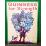 Vintage Style Tin 'Guinness for Strength' Advertising Sign 70x50cm