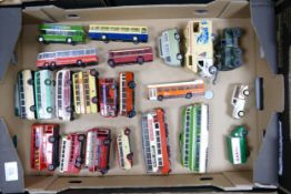 A large collection of play worn model Toy Cars & Vehicles including, Lledro, Days gone buses,