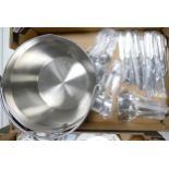 Large Judge Branded Stainless Steel Jam Pan & a collection of loose Viners Cutlery