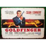 Vintage Style Tin James Bond 'Goldfinger' Advertising Sign 70x50cm