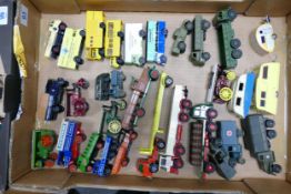 A large collection of play worn model Toy Cars & Vehicles including, Corgi, Lledo and Oxford similar