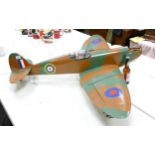 Large Scale Model of Remote Control Type Spitfire , wingspan approx. 144cm ( no engine or