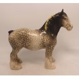 Beswick Rocking Horse Grey Shire Horse 818