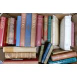 Tray of interesting books including Byron, Martin Chuzzlewit - Dickens, The Herschel Chronicle,
