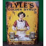 Vintage Style Tin 'Lyle's Golden Syrup' Advertising Sign 70x50cm