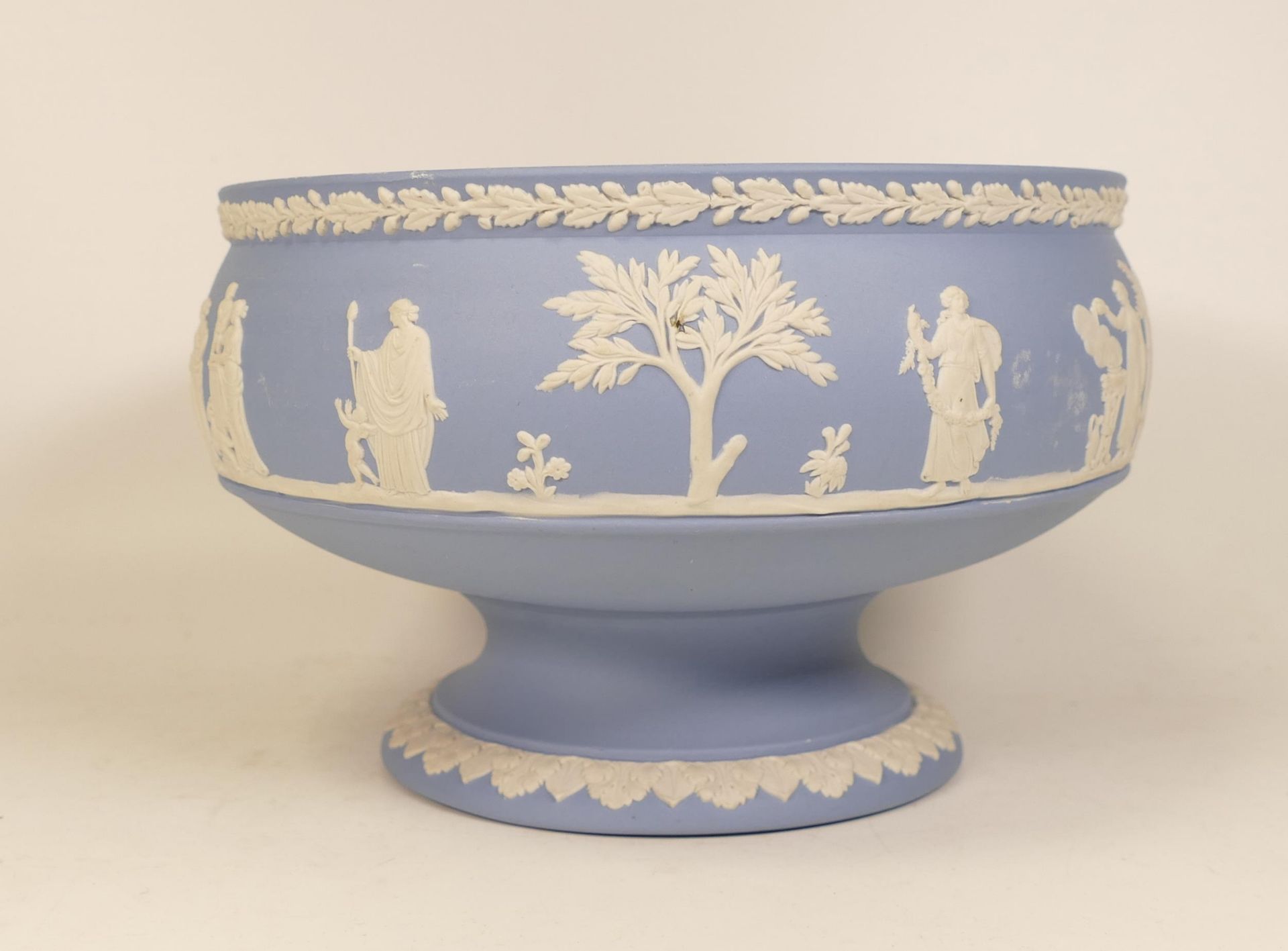 Wedwood blue jasperware footed bowl