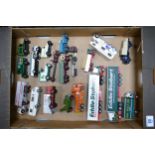 A large collection of play worn model Toy Cars & Vehicles including, Oxford Eddie Stobart lorries,