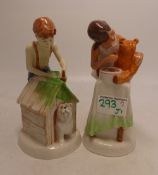 Two Childhood Days Figures 'As good as new HN2971 & And one for you HN2970'