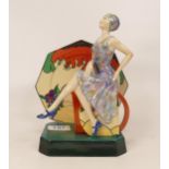 Kevin Francis / Peggy Davies Limited edition figure Tea with Clarice Cliff (overpainted)