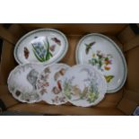 A mixed collection of items to include Portmeirion Botanic Garden patterned Oval Serving Plates,