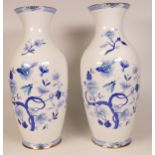 Pair of Royal Grafton vases in the Dynasty pattern