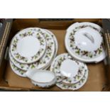A mixed collection of items to include Royal Grafton Woodside Patterned Dinnerware to inlude