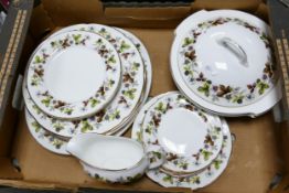 A mixed collection of items to include Royal Grafton Woodside Patterned Dinnerware to inlude
