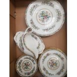 Coalport Ming Rose pattern dinner ware items to include 6 salad plates, 6 dinner plates, 6 side