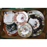 A mixed collection of items to include Masons, Past Times Aynsley & similar decorative wall plates &
