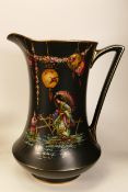 Large Decorative early 20th Century Wash Jug, height 33cm