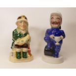 Kevin Francis The Fisherman Toby Jug Ltd Edition together with a similar jug of Nigel Mansell (2)