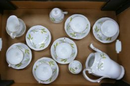 Royal Standard Floral Symponey patterned 21 piece coffee set