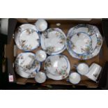 Royal Stafford Autumn patterned part tea set to include 6 trio's, milk jug, cake plate and two