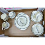 A mixed collection of items to include Royal Doulton Albany Patterned 21 piece tea set