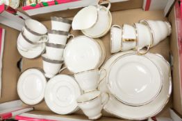 A mixed collection of items to include Salisbury Gilded Tea Set & Waterford Lissemore Platinum